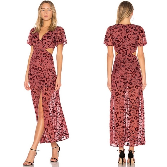 Lovers + Friends Tatum Velvet Maxi Dress - Picture 1 of 8